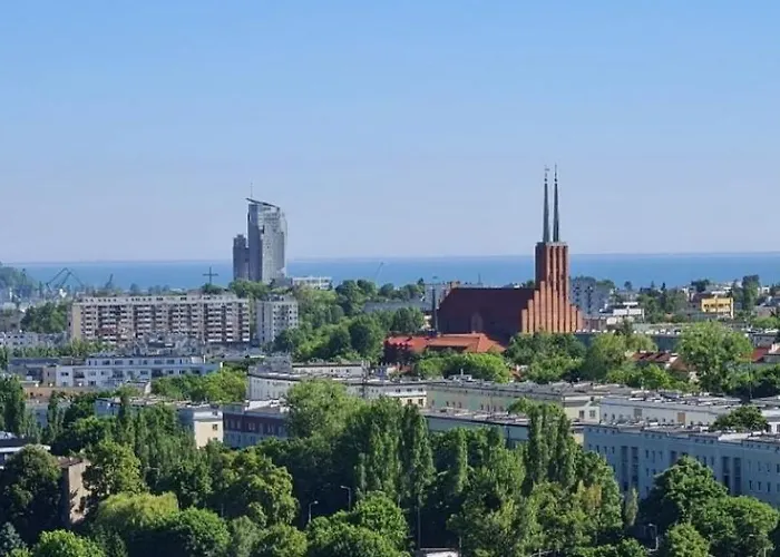 Apartmán Modern Tower - Na Ul Kazimierza Gorskiego 1, Silownia, Taras Na Dachu, Parking W Hali Garazowej Gdyně